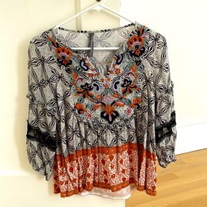 Anthropologie peasant style top
